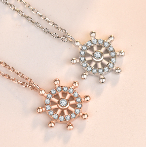 Fashion CZ Rudder Necklace