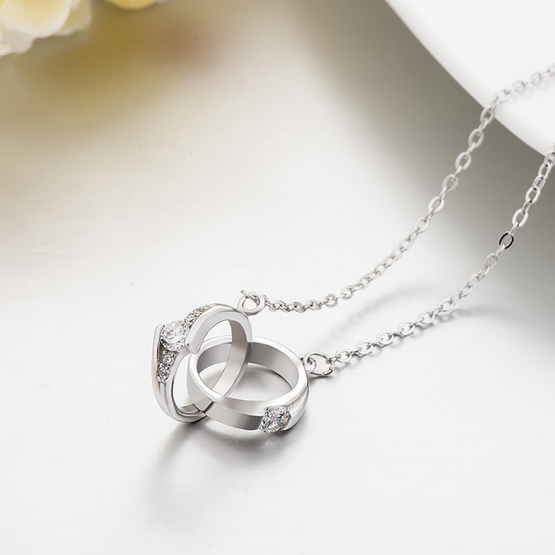 Double Love Knot Necklace