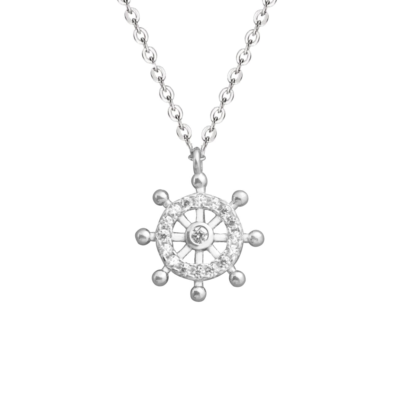 Fashion CZ Rudder Necklace