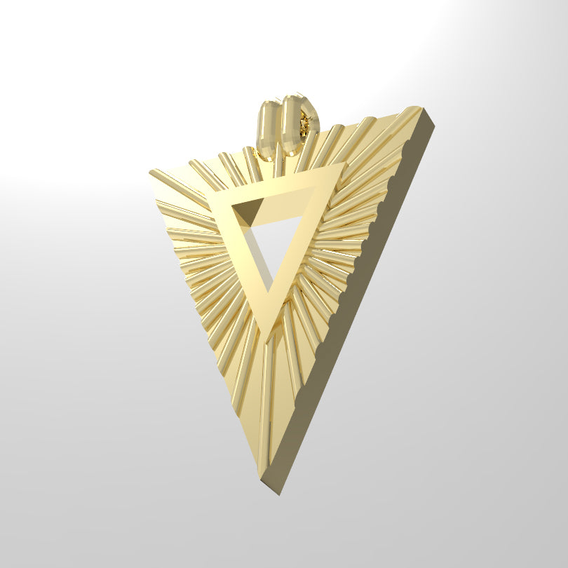 Statement Geometry Triangle Necklace