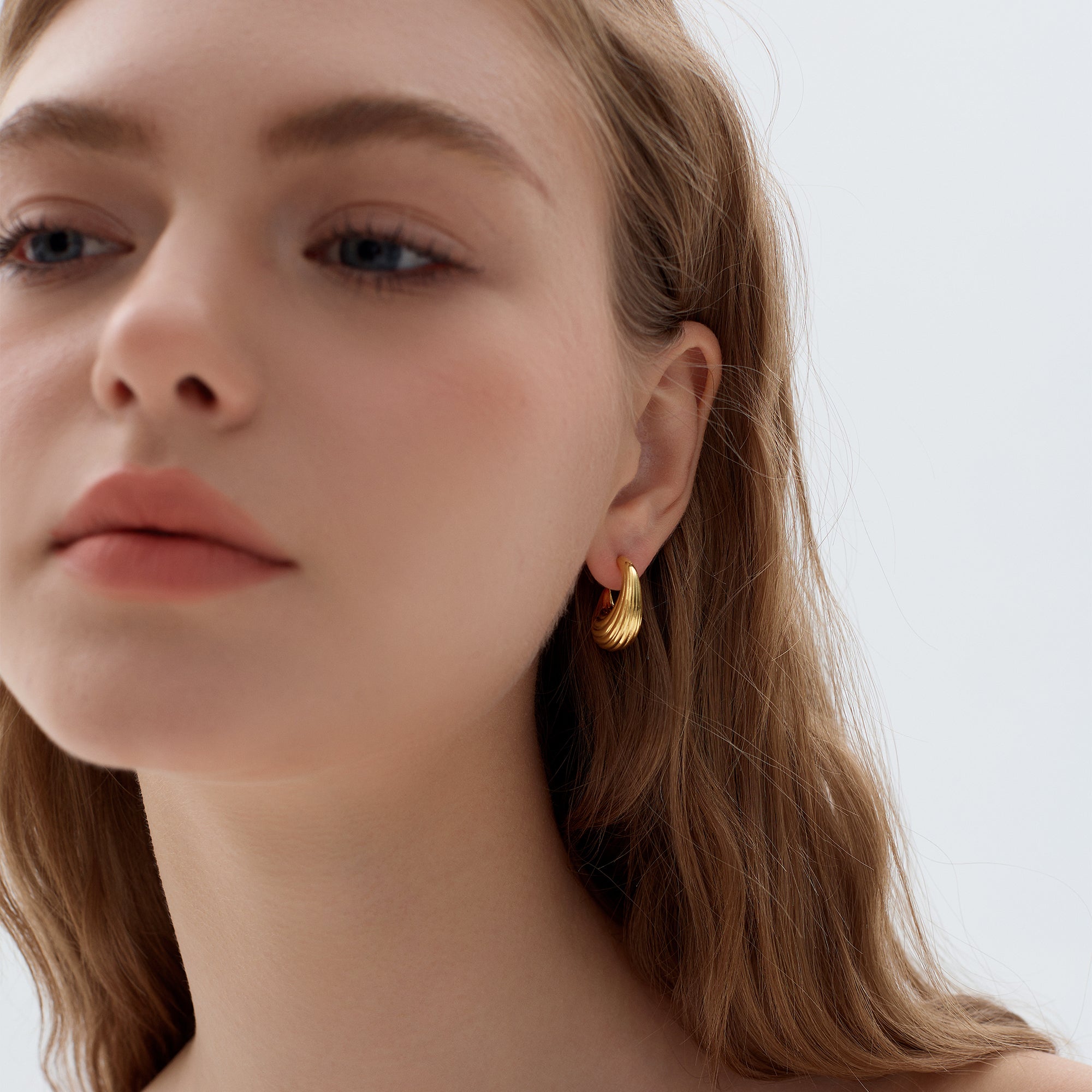 Electroforming Sterling Hoop  Earrings