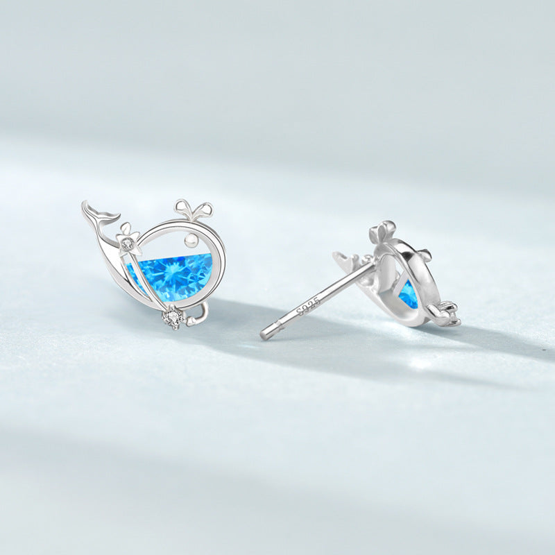 Cute Whale Stud Earrings