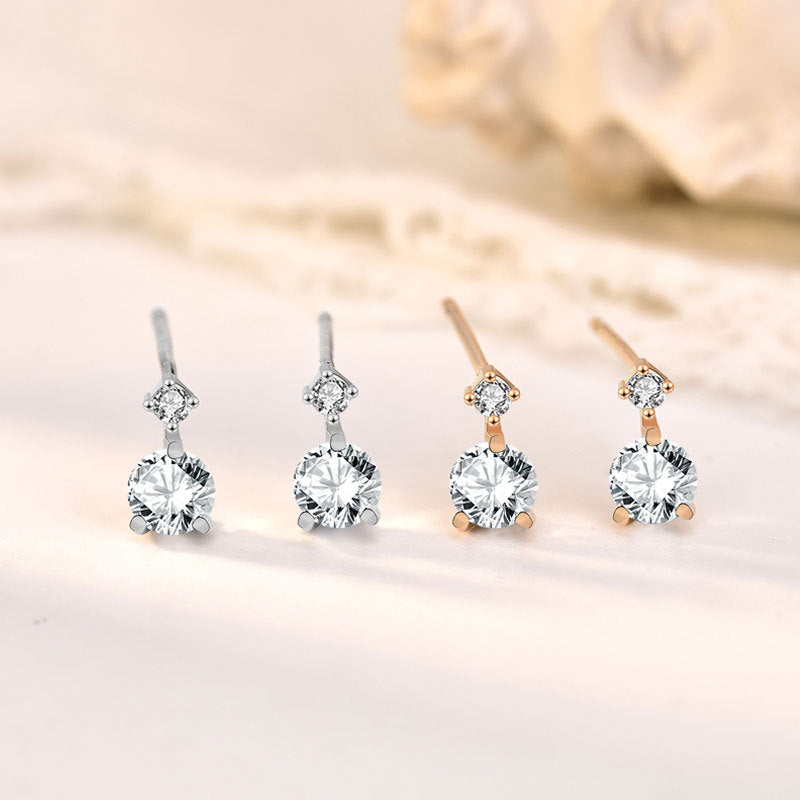 Classic Round Stud Earrings