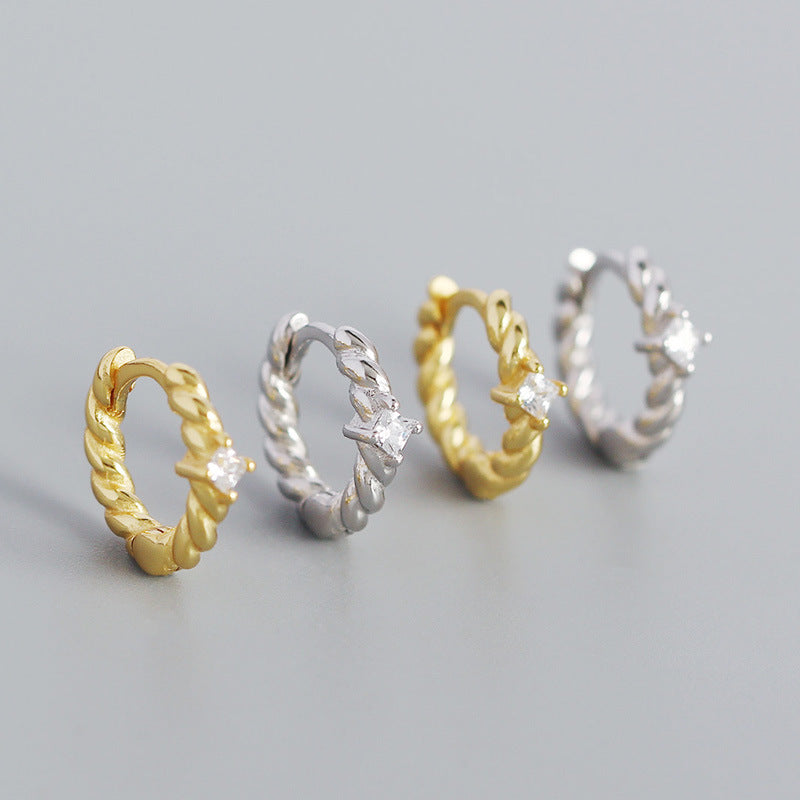 Twisted Hoop Earrings