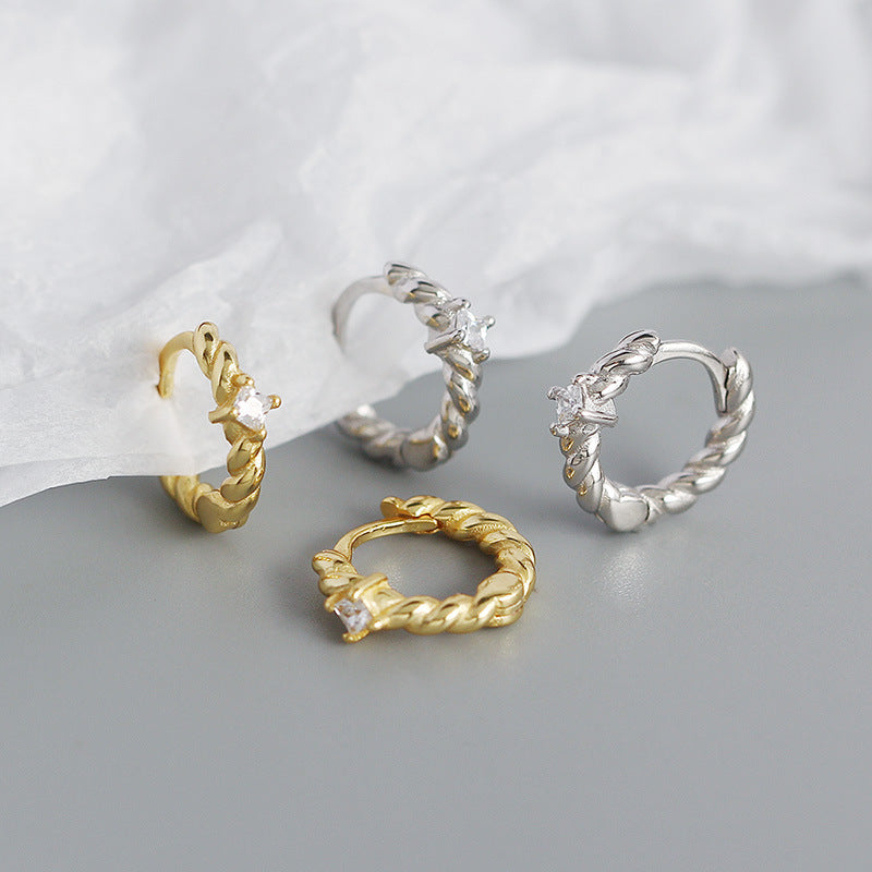 Twisted Hoop Earrings