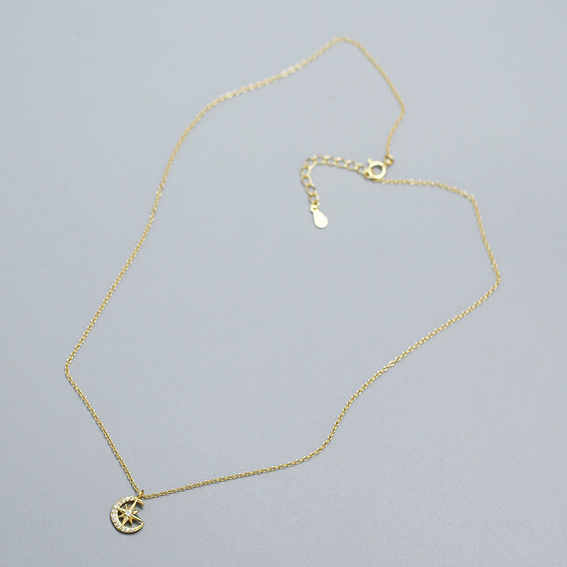 Star Crescent Moon Necklace