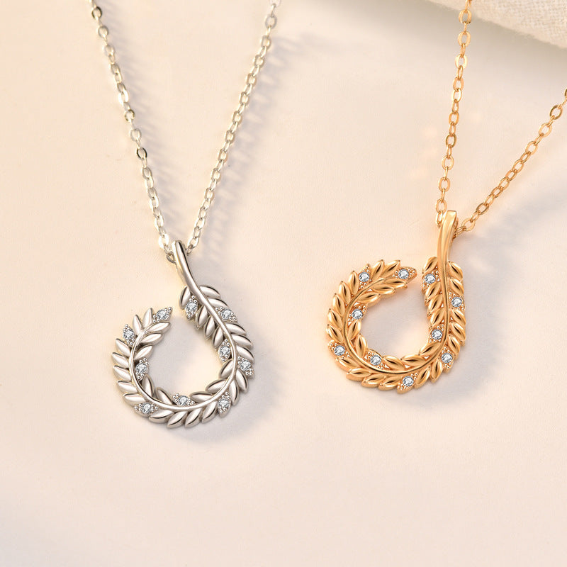 Wheat Ear Circle Necklace