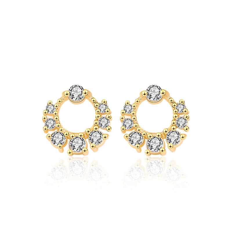Mini Garland Circle Stud Earrings