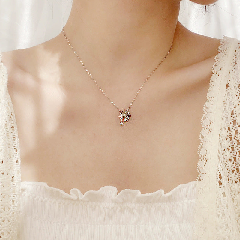 Summer Daisy Flower Necklace