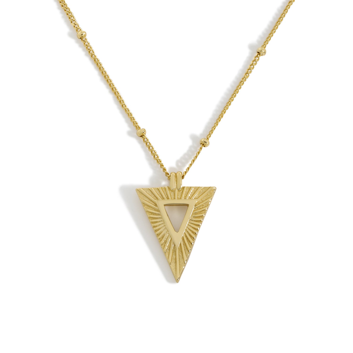 Statement Geometry Triangle Necklace