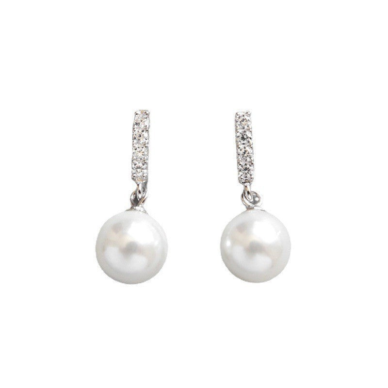 Micro Inlaid Diamond Dangling Earrings