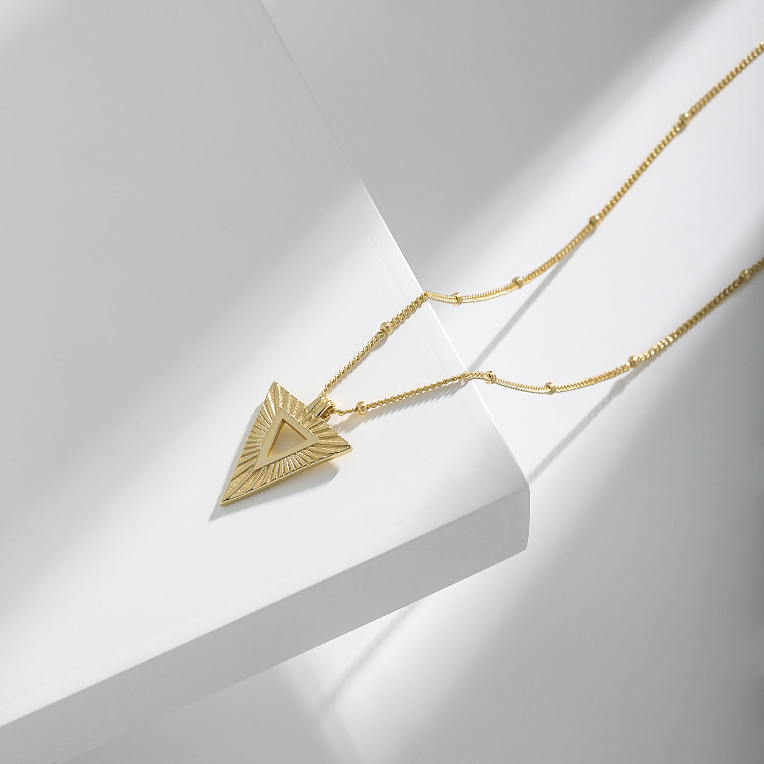 Statement Geometry Triangle Necklace