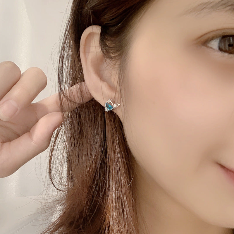 Cute Whale Stud Earrings