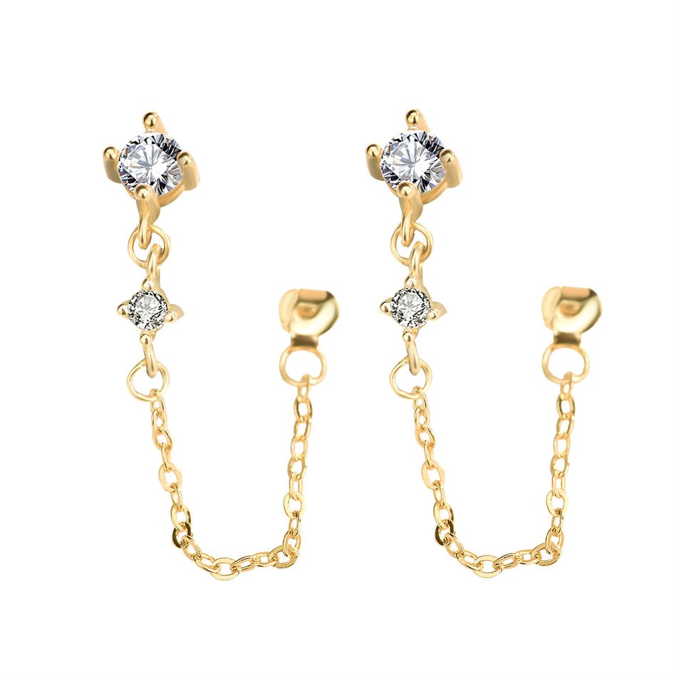 Chain Tassels Dangling Earrings