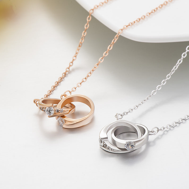 Double Love Knot Necklace