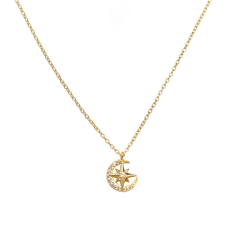 Star Crescent Moon Necklace