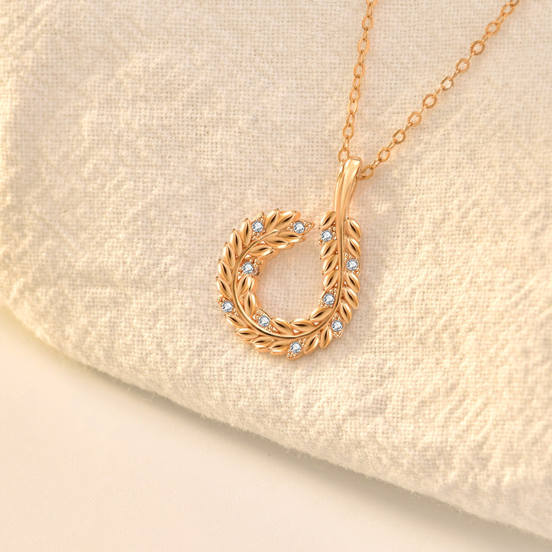 Wheat Ear Circle Necklace