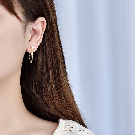 Chain Tassels Dangling Earrings