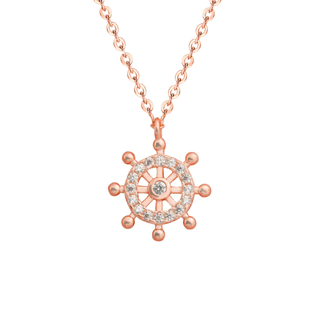 Fashion CZ Rudder Necklace