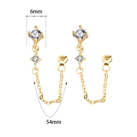 Chain Tassels Dangling Earrings