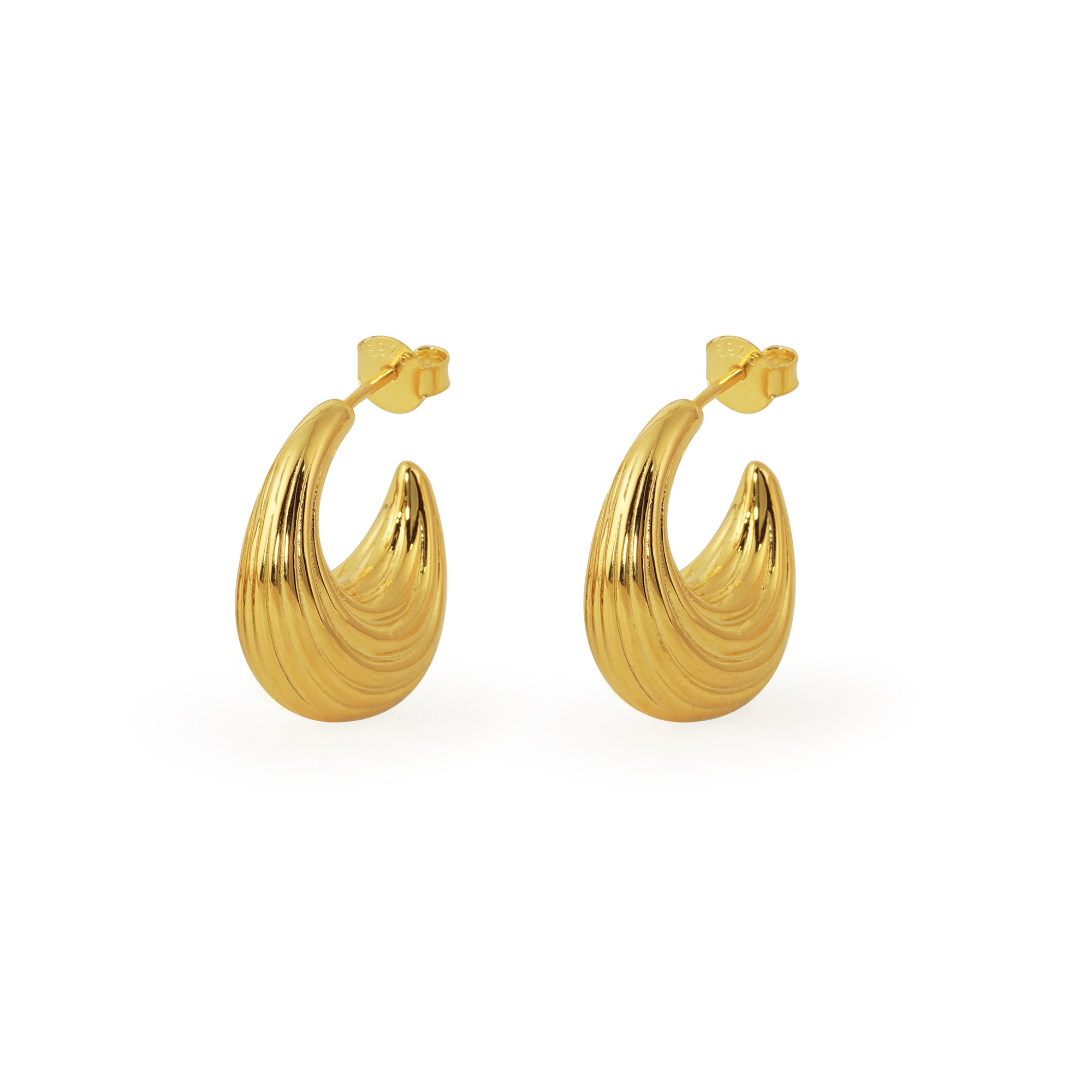 Electroforming Sterling Hoop  Earrings