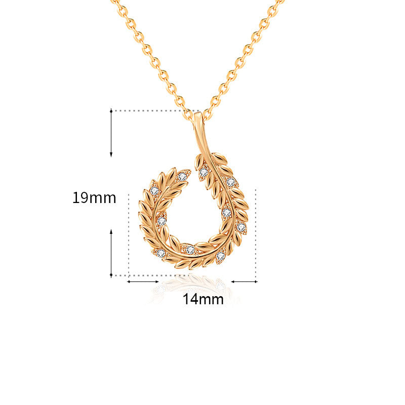 Wheat Ear Circle Necklace