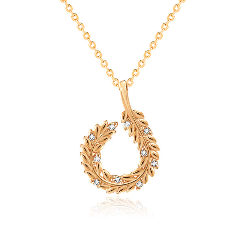 Wheat Ear Circle Necklace