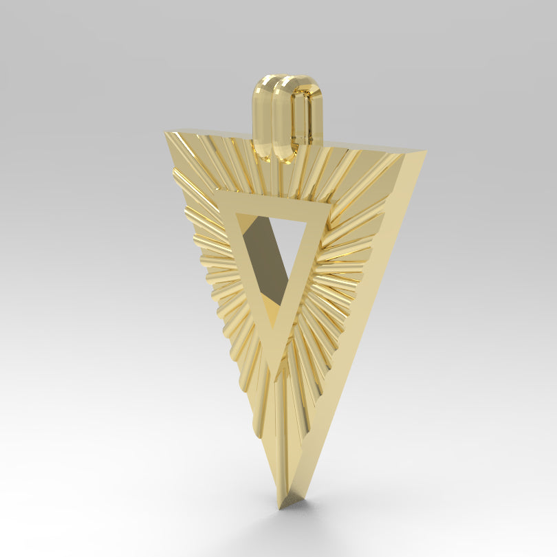 Statement Geometry Triangle Necklace
