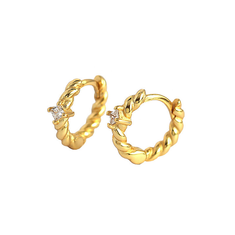 Twisted Hoop Earrings