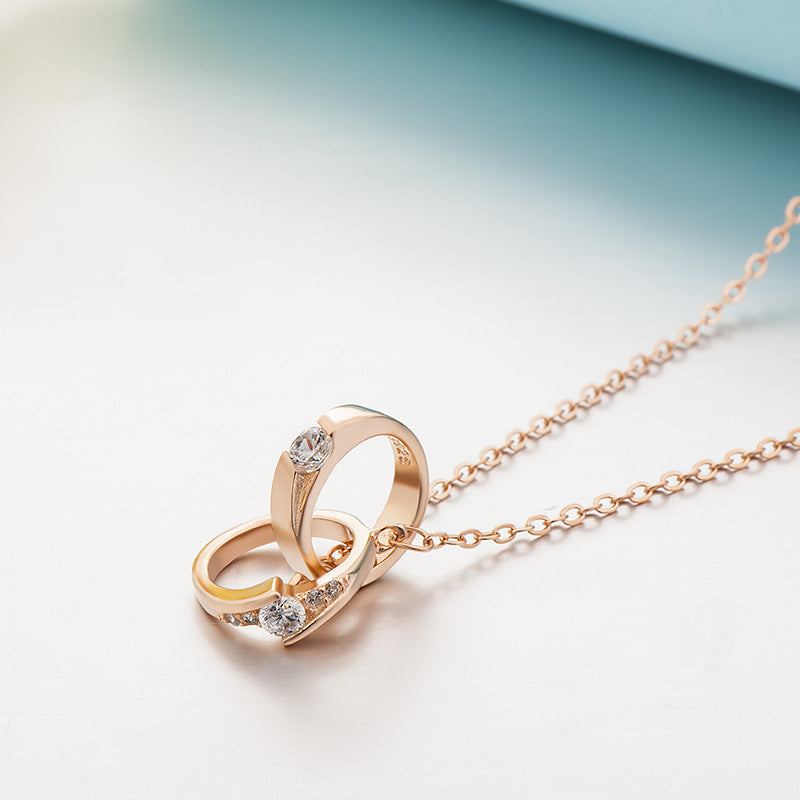 Double Love Knot Necklace