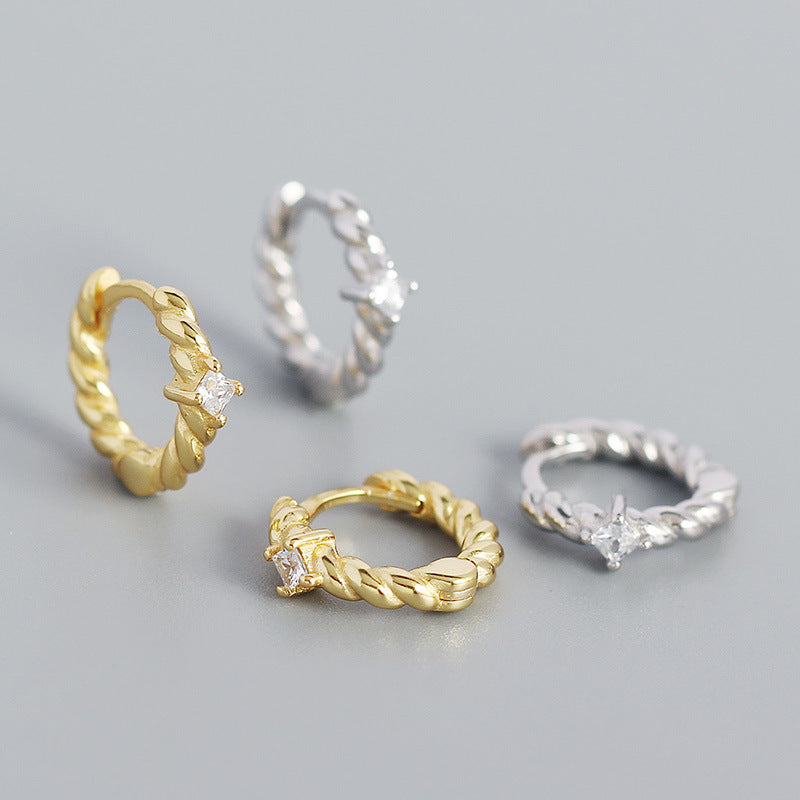 Twisted Hoop Earrings