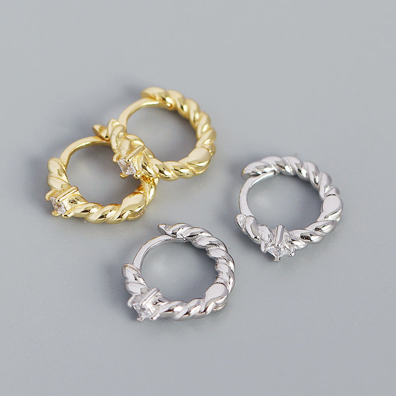 Twisted Hoop Earrings