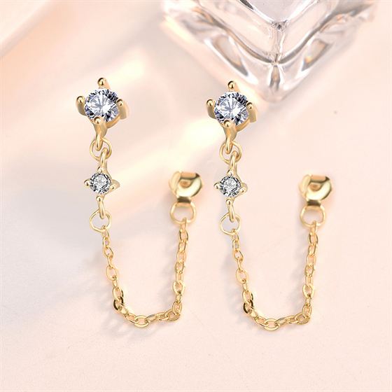 Chain Tassels Dangling Earrings